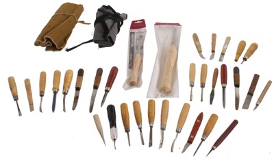 Assorted Makers: Lot Of Chip & Standa Carving Tools