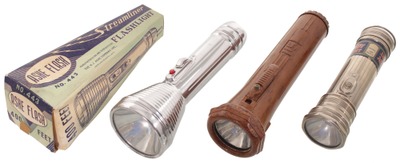 Assorted Makers: Three Mid-Century Modern Flashlights