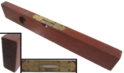Davis Level & Tool Company, Springfield, Massachusetts, No. 00: Extra Clean 20" Mahgogany Level