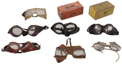 Assorted Makers: Collection Of Early Saftey Goggles