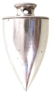 Unmarked: Nickel Plated "Chalice" Form Plumb Bob