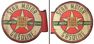 The Texas Company/beaumont, Tx: Orig. Flange Type "S "Star Motor Gasoline