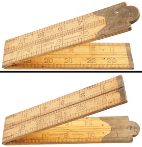 Stanley Rule & Level, No. 73 1/4: Two Foot, Four Fold Folding Rule