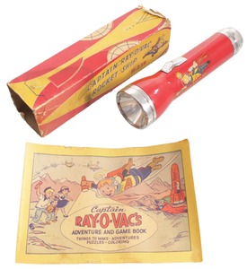 Ray-O-Vac Company, Madison, Wisconsin, No. H-22R: Capt. Ray-O-Vac Rocket Ship F'light