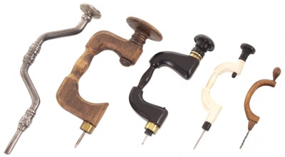 Assorted Makers: Five Miniature Bit Braces
