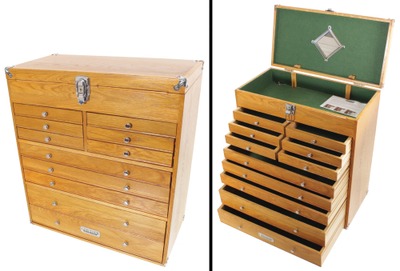 H. Gerstner & Sons, Dayton, Ohio, No. GI-T22: Eleven Drawer Oak Body Tool Chest