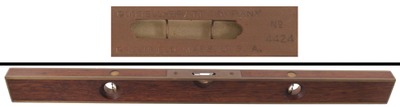 Goodell Pratt Company, Greenfield, Massachusetts, No. 4424: Extra Clean Brass Bound R'wood Level