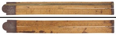 Unmarked: Rare Naval Ship Calculating Folding Rule
