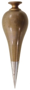Unmarked: Fancy "Teardrop" Form Plumb Bob