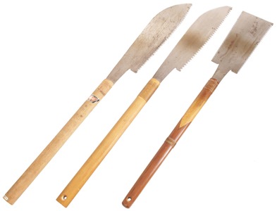 Assorted Makers: Three Extra Long Hdl Japanese Saw
