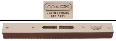 Coach, 20 Hudson Yards, New York, New York: Unusual Leather Base Spirit Level