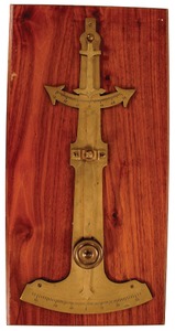 Unmarked: Fancy Brass Nautical Pendulum Level