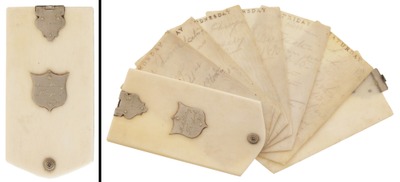 Storey, M.L./Freeport, Ill.: Early Bone & Ger. Silver Note Pad