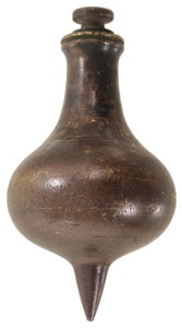 Unmarked: Massive Early Brass Plumb Bob