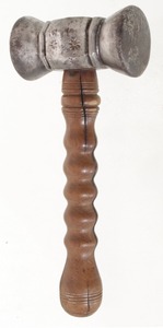 Unmarked: Hand Forged Metal Working Hammer