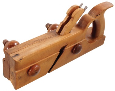 Unmarked: Handled Screw Arm Sash Molding Plane