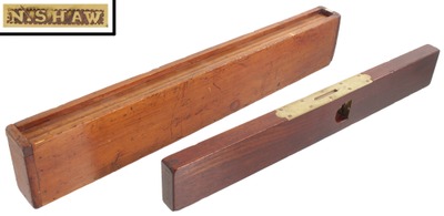 N. Shaw: Early  Rosewood Spirit Level