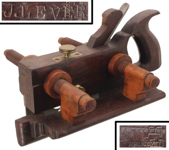 A. Miller, New York, New York: Handled Rosewood Plow Plane