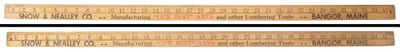 Snow & Nealley Company, Bangor, Maine: Extra Clean Advertis Yard Measure Rule