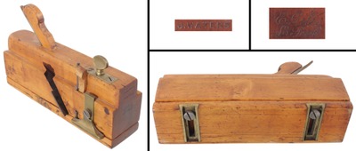Giles, E./L. Pool (England): Solid Boxwood Mvg. Filletster Plane