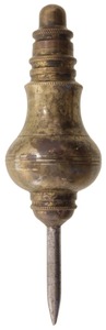 Unmarked: Showy Turned Brass Plumb Bob
