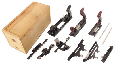 Stanley Rule & Level: Three Clean Fibreboa Rd Woodworking Plane