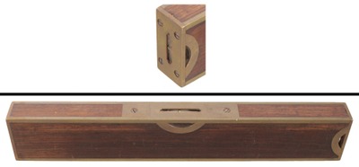 Stratton Brothers, Greenfield, Massachusetts, No. 10: Twelve-Inch Rosewood Plumb & Level