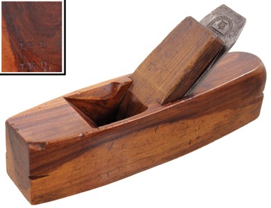 J.P. Storer, Brunswick, Maine: Lignum Vitae Smooth Plane