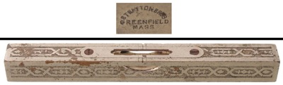 Stratton Brothers, Greenfield, Massachusetts, No. 11: Extra Clean Nickel P Pl 6" Bench Level