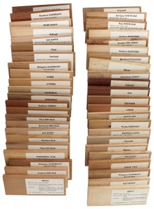 Stark Lumber Co., W.P./Kansas Cit: Set Of 46 Wood Sample Blocks