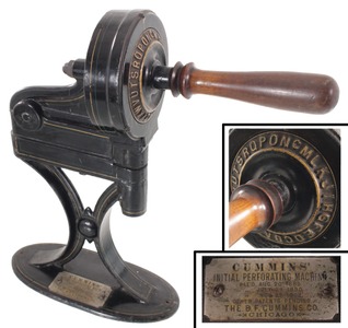Cummins Co., B.F./Chicago, Ill.: Cummins' Patent Hat Band Perforator