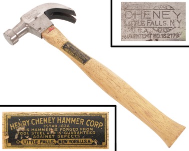 H. Cheney Company, Little Falls, New York: Unused Nail Holding Hammer