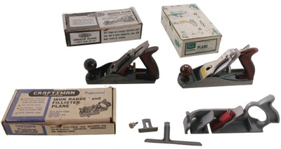 Sears, Roebuck & Company, Chicago, Illinois: Three Original Box Woodworking Planes