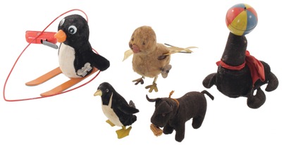 Assorted Makers: Five "Stuffed Animal Mechanical Toys