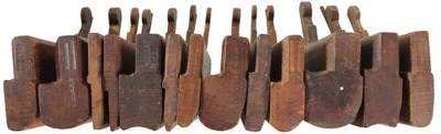 L. Kennedy, Hartford, Connecticut: Lot Of Asst. H/R Molding Planes