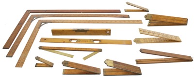 Assorted Makers: Lot Of Assoreed Rules& Folding Rule