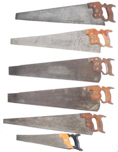 Henry Disston & Sons, Philadelphia, Pennsylvania: Five Clean & Usable Hand Saws