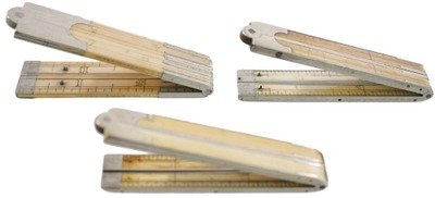 Assorted Makers: Three Early One Foot Folding Rules