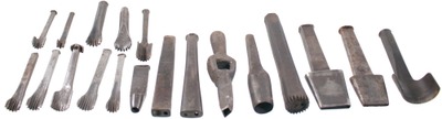 Assorted Makers: Working Set Of Clean Leather Tools