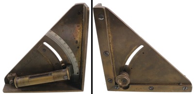 Unmarked: Brass & German Silver Artillery Level