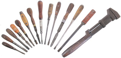 Assorted Makers: Lot Of Early Type Screwdrivers