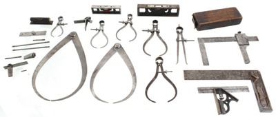 Assorted Makers: Lot Of Asst. Early Machinists' Tools