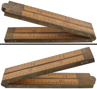 Chapin-Stephens Company, Pine Meadow, Connecticut, No. 65 1/2: One Foot, Four Fold Folding Rule
