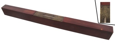L.B. Watts, Boston, Massachusetts: Early 24" Square Sectoin Mahogany Level