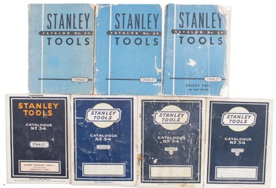 Stanley Rule & Level, No. 34: Lot Of Seven General Line Catalogues