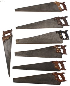 Henry Disston & Sons, Philadelphia, Pennsylvania: Four Clean & Usable Hand Saws