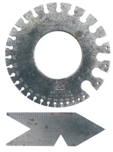 J.R. Brown & Sharpe, Providence, Rhode Island: Two Extra Early Machinist's Gauges