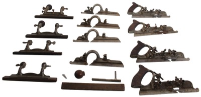 Stanley Rule & Level: Lot Of Parts For #45 Woodworking Planes