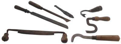 Assorted Makers: Lot Of Early Type Hand Forged Tools