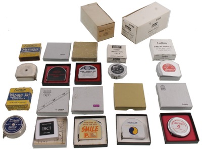 Lufkin Rule Company, Saginaw, Michigan: Lot Of 8 Original Box Tape Measures